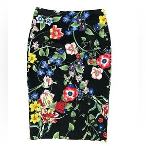 New York and Company Floral Pencil Skirt Size 4 NWT